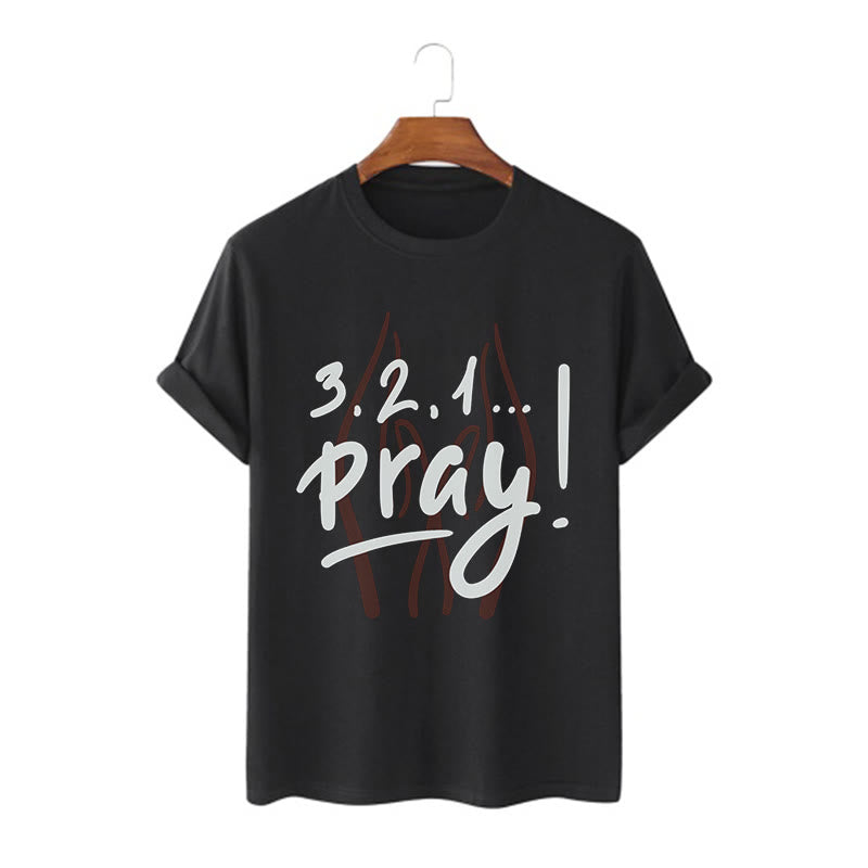 Christiandiscipleshop Quotation Style Inspirational Prayer Short Sleeve Washed T-shirt