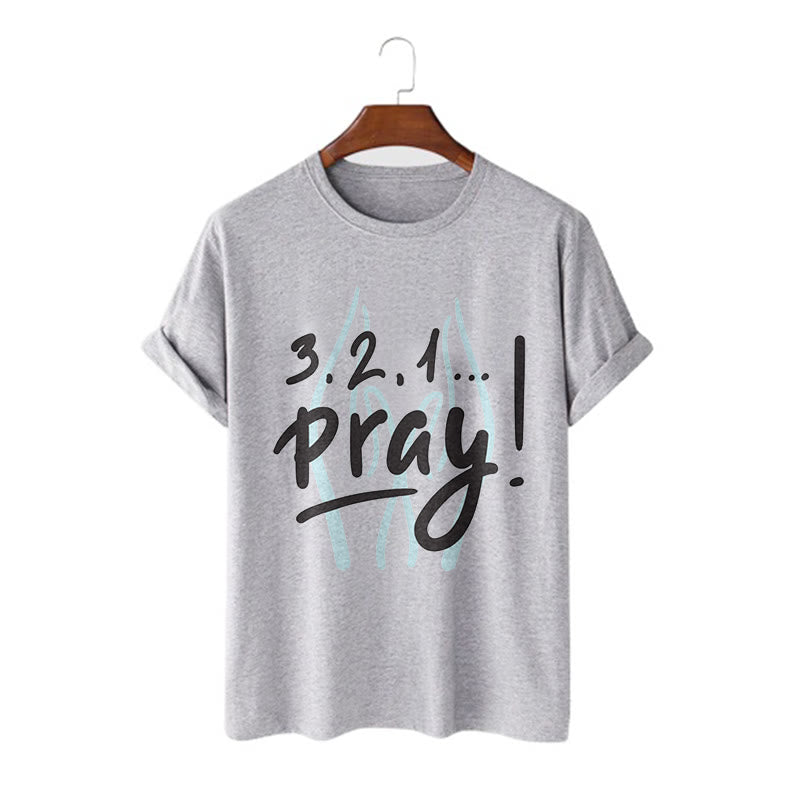 Christiandiscipleshop Quotation Style Inspirational Prayer Short Sleeve Washed T-shirt