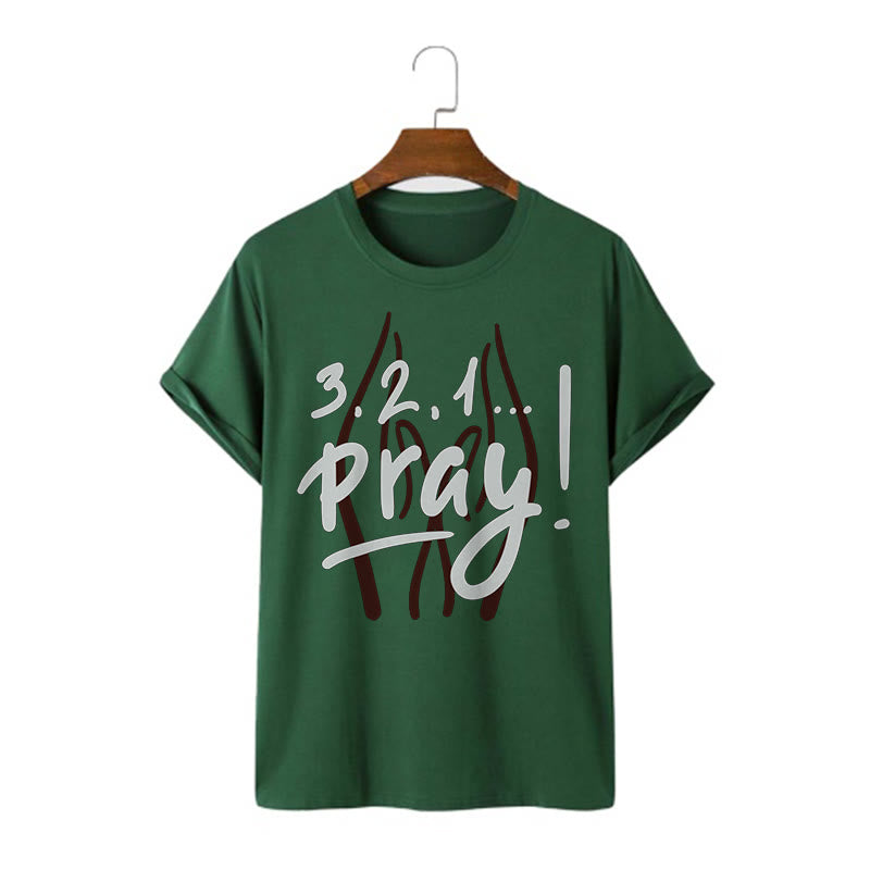 Christiandiscipleshop Quotation Style Inspirational Prayer Short Sleeve Washed T-shirt