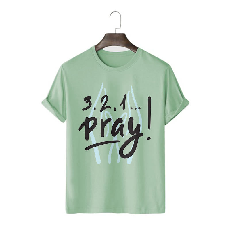 Christiandiscipleshop Quotation Style Inspirational Prayer Short Sleeve Washed T-shirt