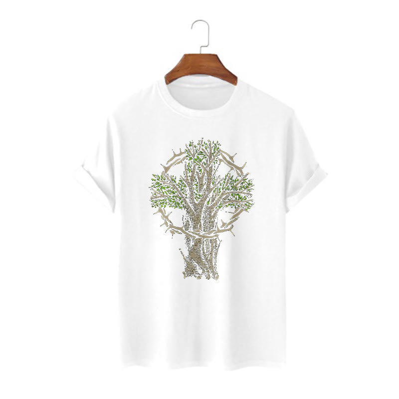 Christiandiscipleshop Modern Style Tree Of Life Short Sleeve Washed T-shirt