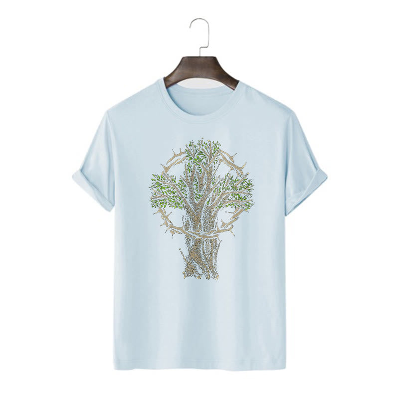 Christiandiscipleshop Modern Style Tree Of Life Short Sleeve Washed T-shirt