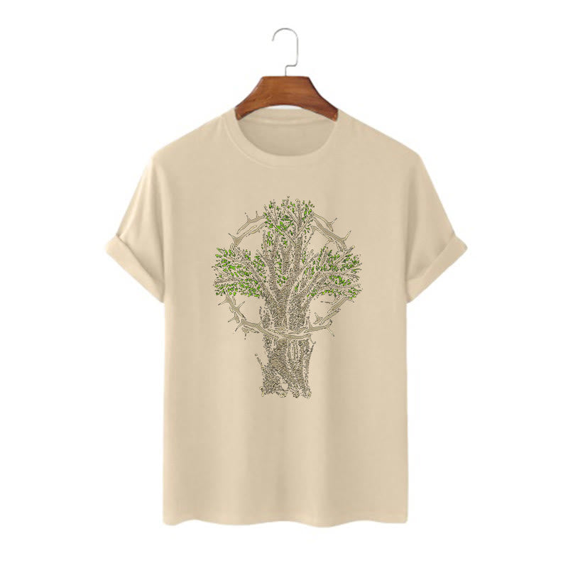Christiandiscipleshop Modern Style Tree Of Life Short Sleeve Washed T-shirt
