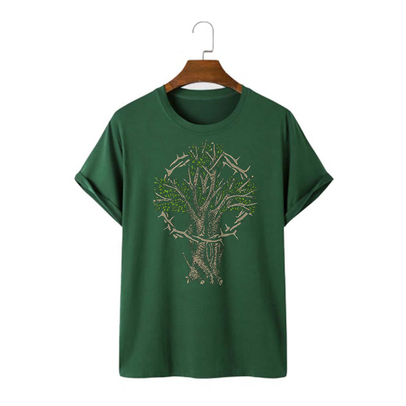 Christiandiscipleshop Modern Style Tree Of Life Short Sleeve Washed T-shirt