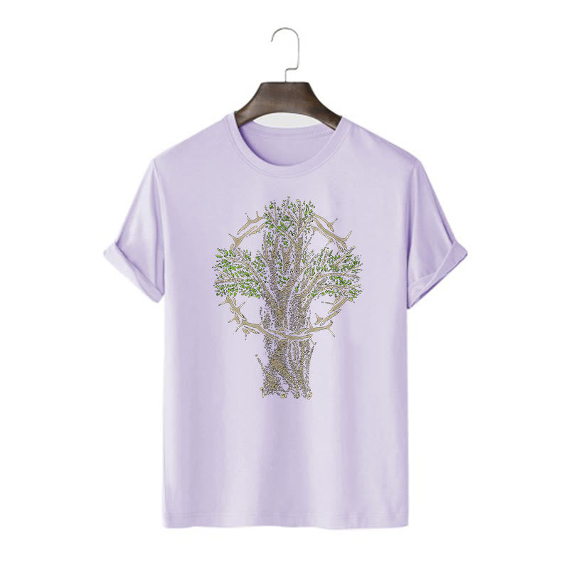Christiandiscipleshop Modern Style Tree Of Life Short Sleeve Washed T-shirt