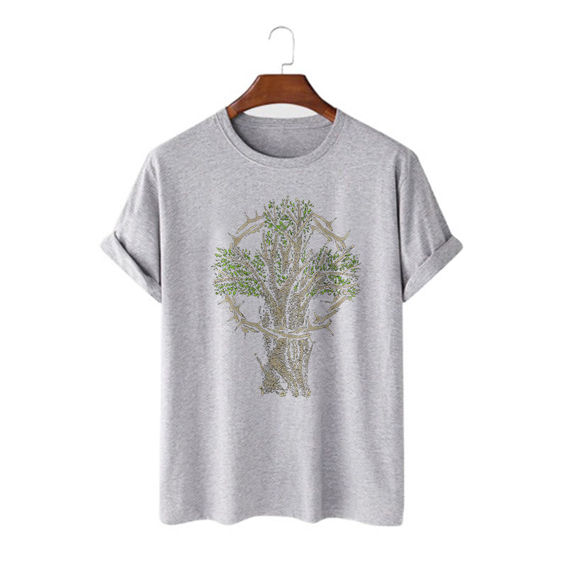 Christiandiscipleshop Modern Style Tree Of Life Short Sleeve Washed T-shirt