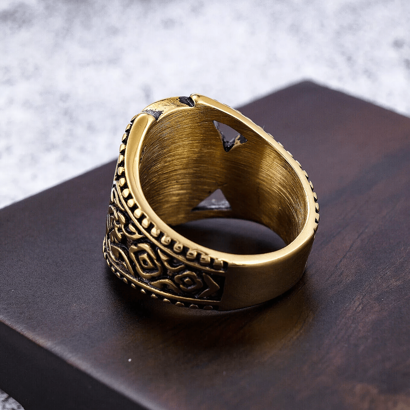 Christiandiscipleshop Classic Style Old Craft Jerusalem Cross Symbol Alloy Ring