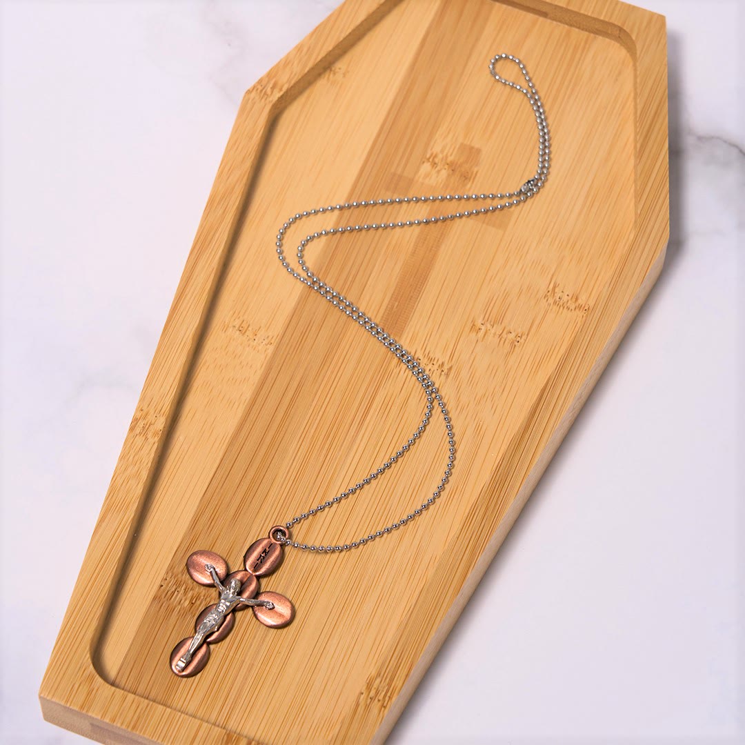 Christiandiscipleshop Simple Style Crucifx Protective Religion Amulet Pendant Necklace