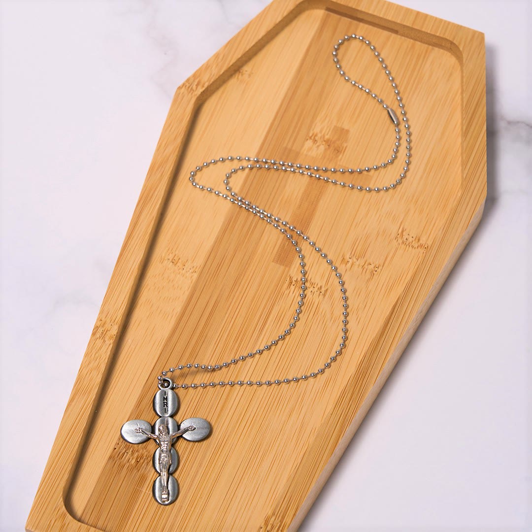 Christiandiscipleshop Simple Style Crucifx Protective Religion Amulet Pendant Necklace