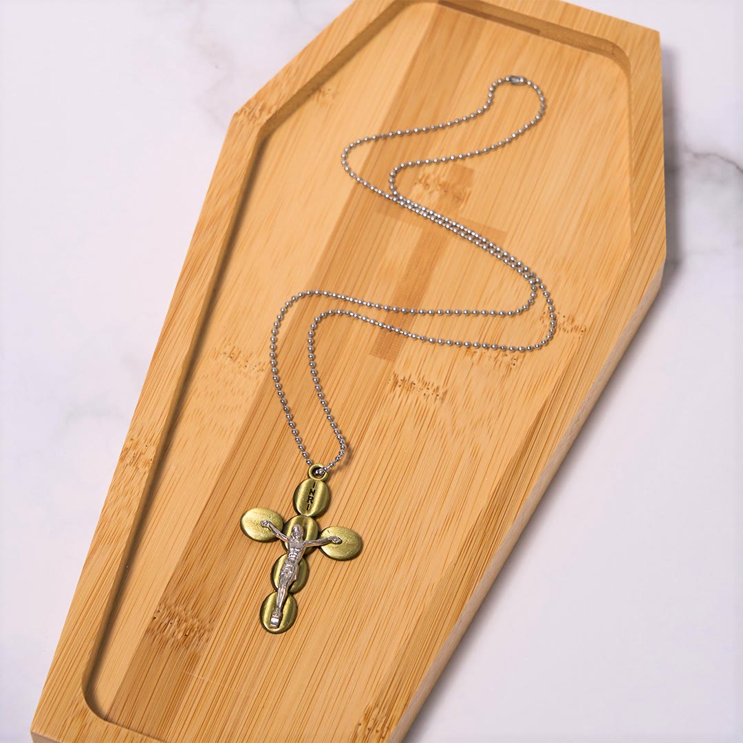 Christiandiscipleshop Simple Style Crucifx Protective Religion Amulet Pendant Necklace