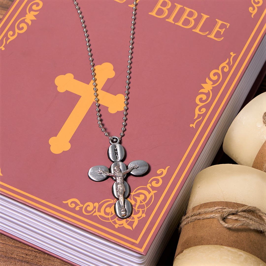 Christiandiscipleshop Simple Style Crucifx Protective Religion Amulet Pendant Necklace