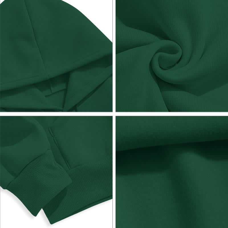 Christianartworkshop Kapuzenpullover aus Polyester im klassischen Zitat-Stil „Fear God Faith Blessed“ mit Fleecefutter