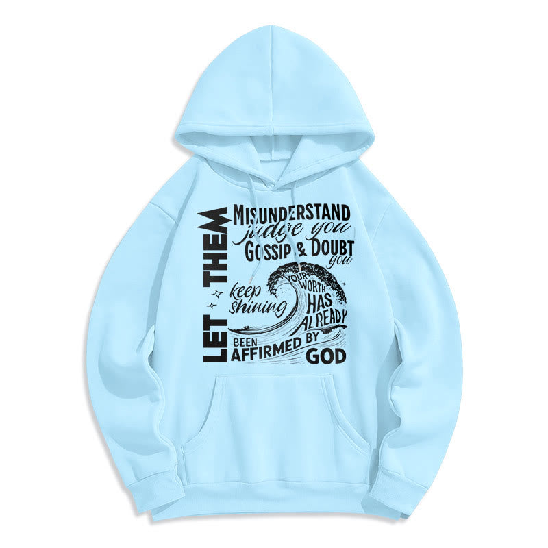 christiandiscipleshop Modern Style Affirmed By God Fleece Lined Polyester Hoodie