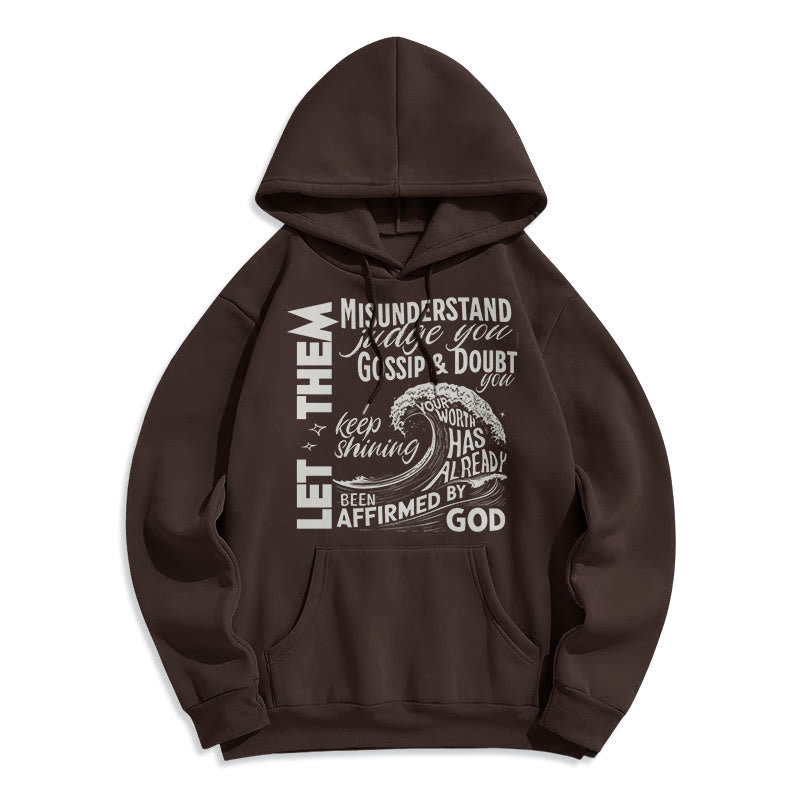 christiandiscipleshop Modern Style Affirmed By God Fleece Lined Polyester Hoodie