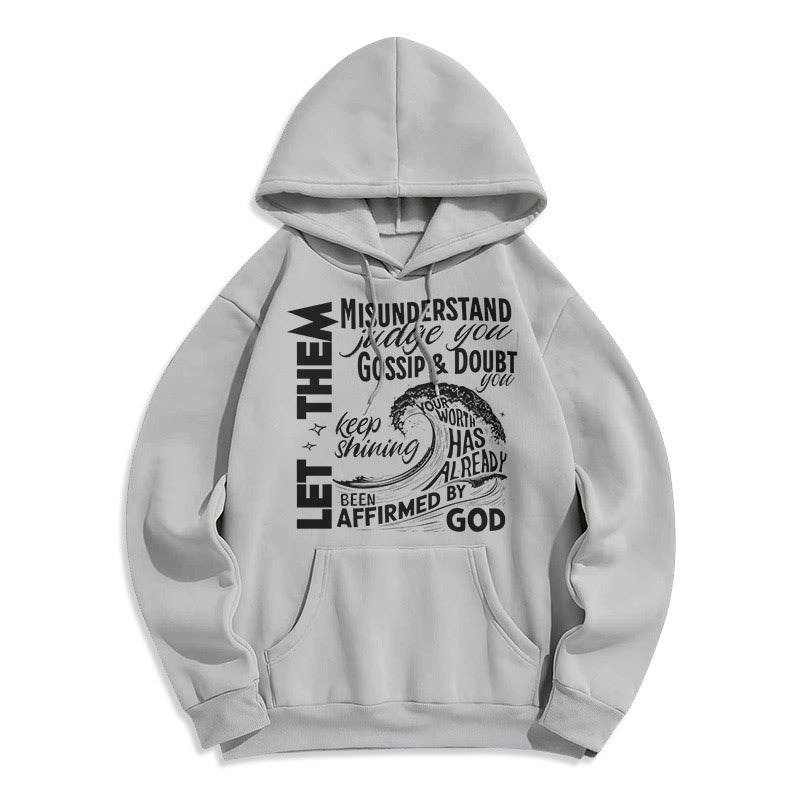 christiandiscipleshop Modern Style Affirmed By God Fleece Lined Polyester Hoodie