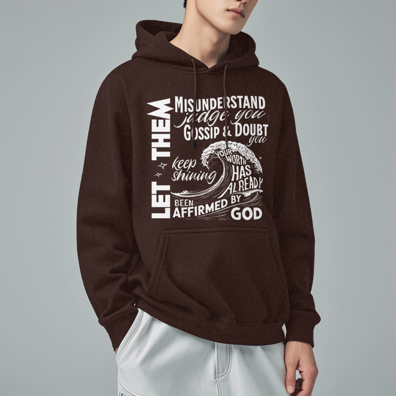 christiandiscipleshop Modern Style Affirmed By God Fleece Lined Polyester Hoodie