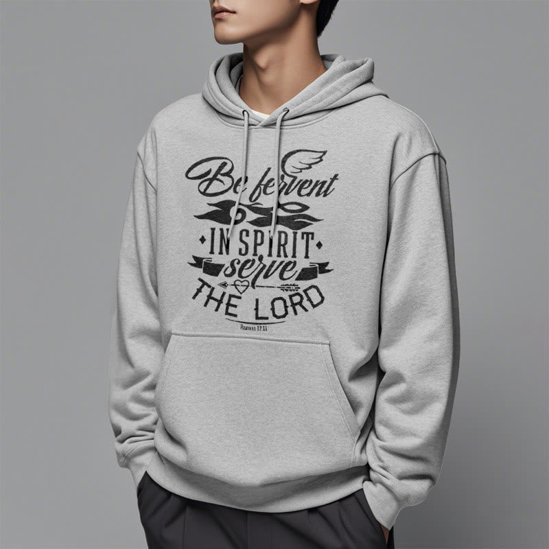 christiandiscipleshop Modern Style Be Fervent In Spirit Fleece Lined Polyester Hoodie