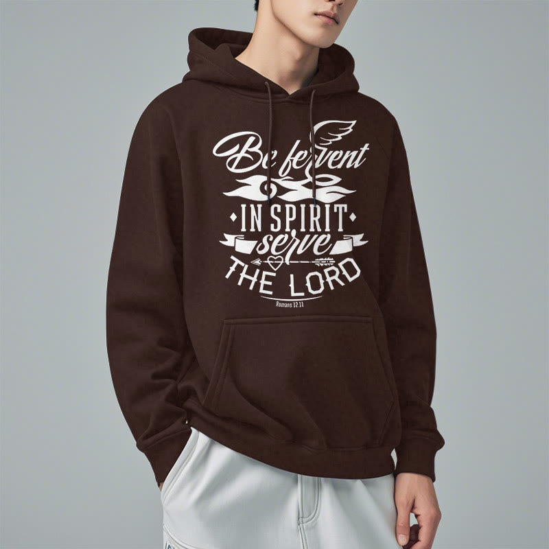 christiandiscipleshop Modern Style Be Fervent In Spirit Fleece Lined Polyester Hoodie