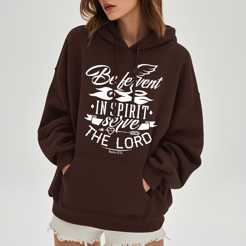 christiandiscipleshop Modern Style Be Fervent In Spirit Fleece Lined Polyester Hoodie