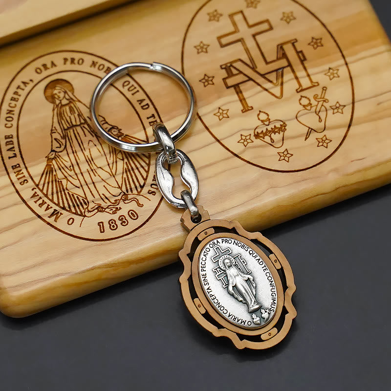 Christiandiscipleshop Classic Style Devotional Virgin Mary Olive Wood Rosary Set