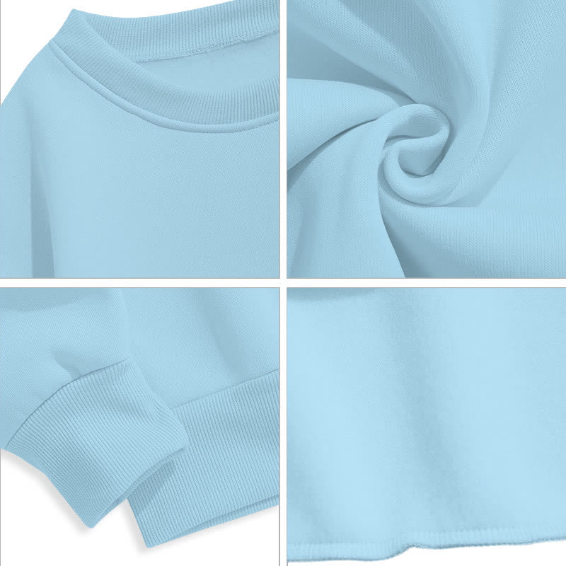 Christiandiscipleshop Classic Style Father Forgive Them Crucifix Fleece Lined Polyester Sweatshirt