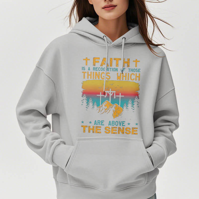 Christiandiscipleshop Colored Style Faith Is A Recognition Fleece Lined Polyester Hoodie