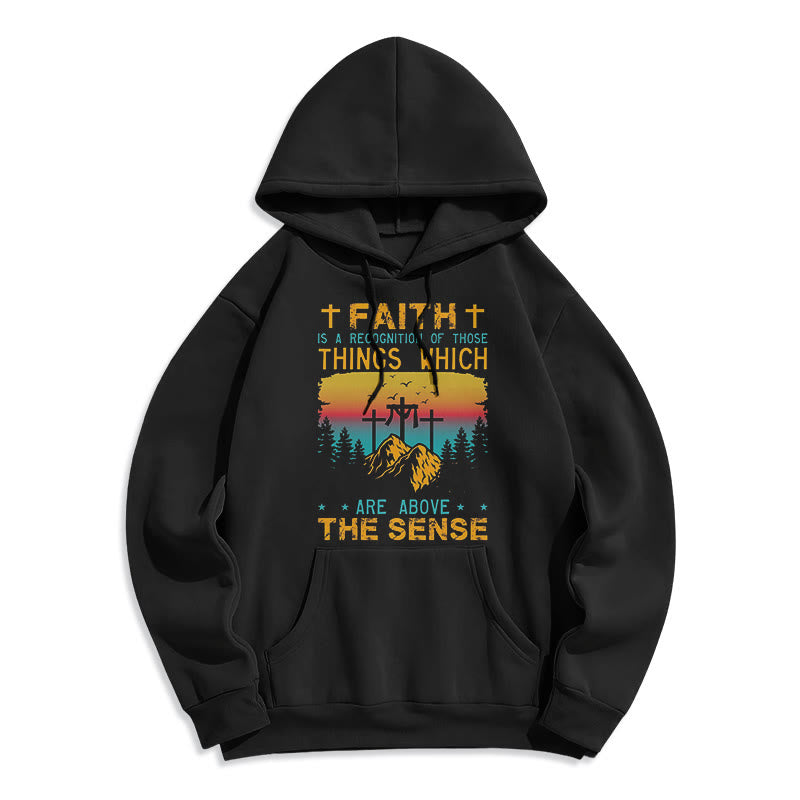 Christiandiscipleshop Colored Style Faith Is A Recognition Fleece Lined Polyester Hoodie
