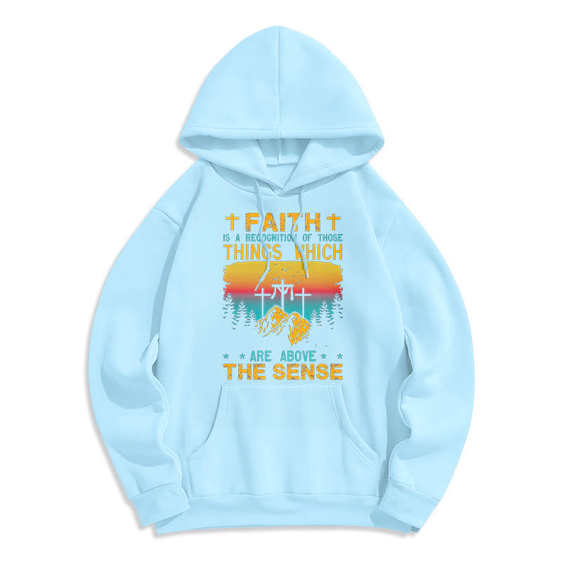 Christiandiscipleshop Colored Style Faith Is A Recognition Fleece Lined Polyester Hoodie