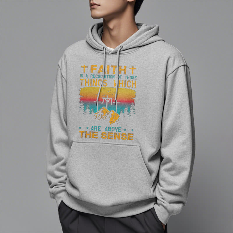 Christiandiscipleshop Colored Style Faith Is A Recognition Fleece Lined Polyester Hoodie