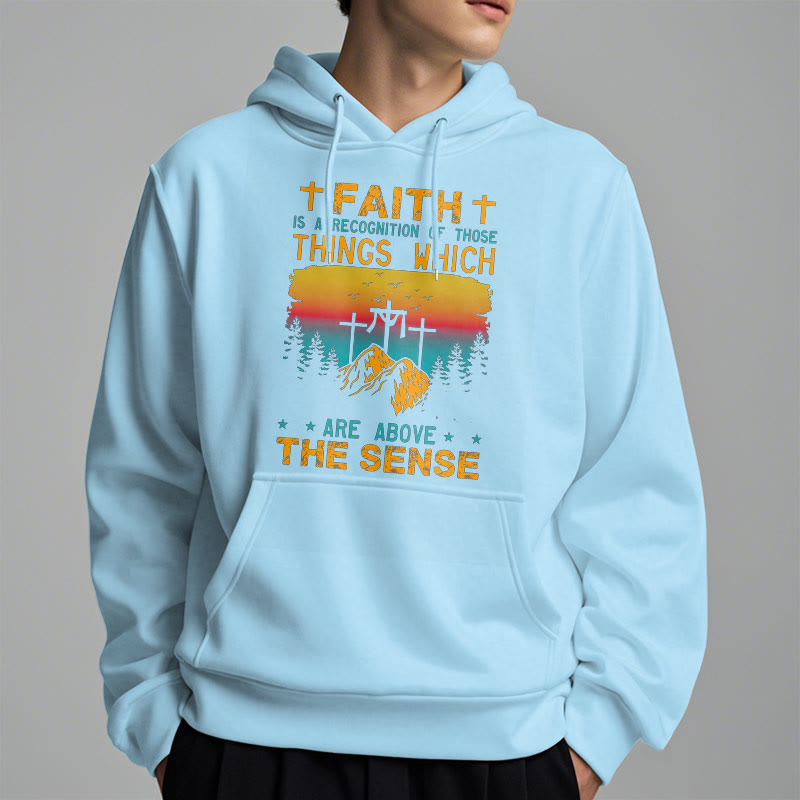 Christiandiscipleshop Colored Style Faith Is A Recognition Fleece Lined Polyester Hoodie