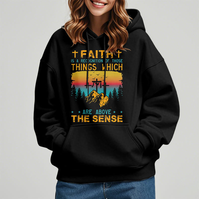 Christiandiscipleshop Colored Style Faith Is A Recognition Fleece Lined Polyester Hoodie