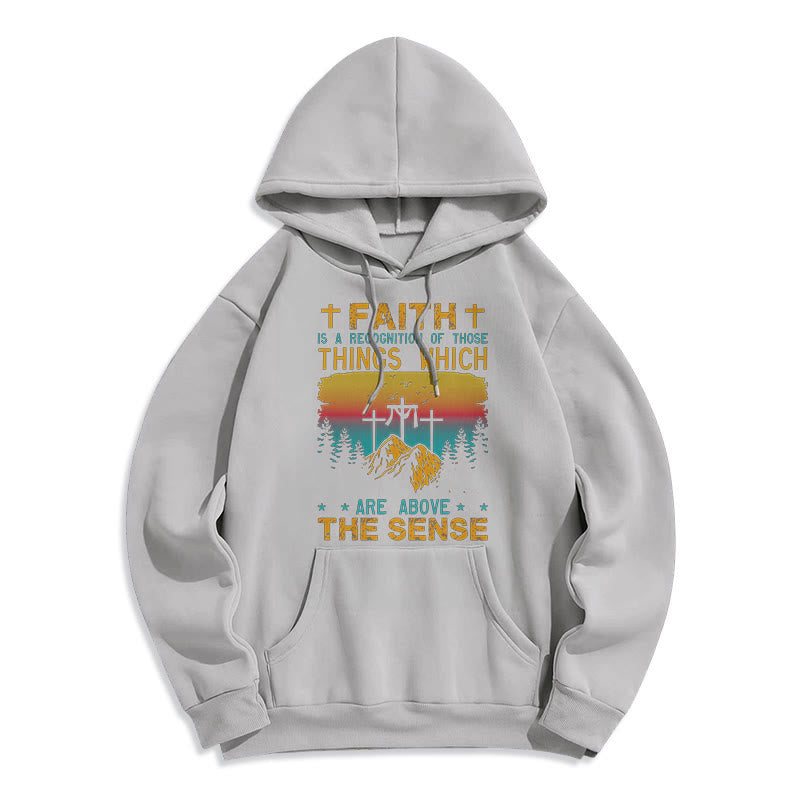 Christiandiscipleshop Colored Style Faith Is A Recognition Fleece Lined Polyester Hoodie