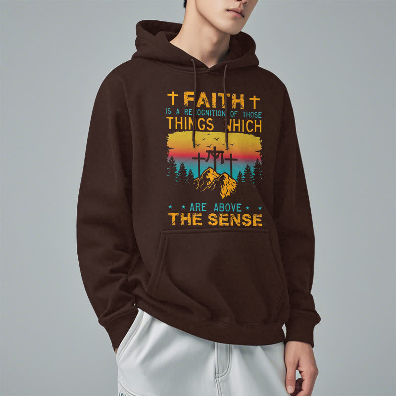 Christiandiscipleshop Colored Style Faith Is A Recognition Fleece Lined Polyester Hoodie