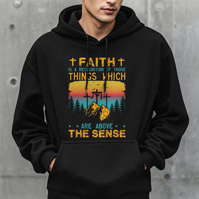 Christiandiscipleshop Colored Style Faith Is A Recognition Fleece Lined Polyester Hoodie