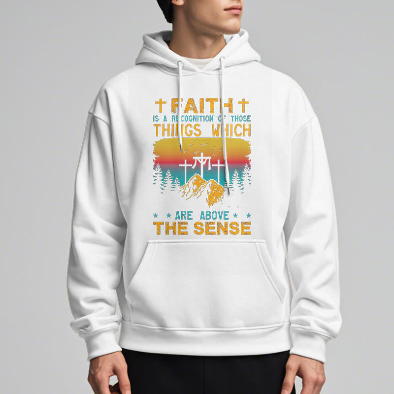 Christiandiscipleshop Colored Style Faith Is A Recognition Fleece Lined Polyester Hoodie