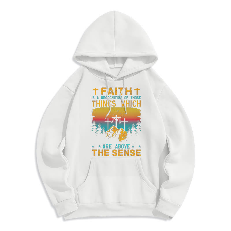 Christiandiscipleshop Colored Style Faith Is A Recognition Fleece Lined Polyester Hoodie