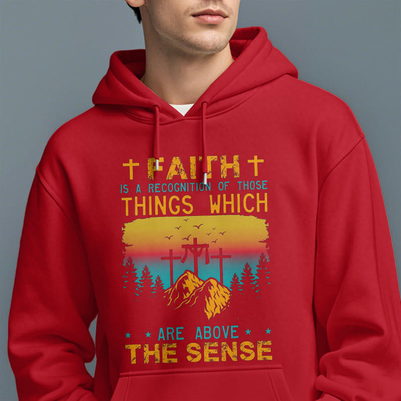 Christiandiscipleshop Colored Style Faith Is A Recognition Fleece Lined Polyester Hoodie