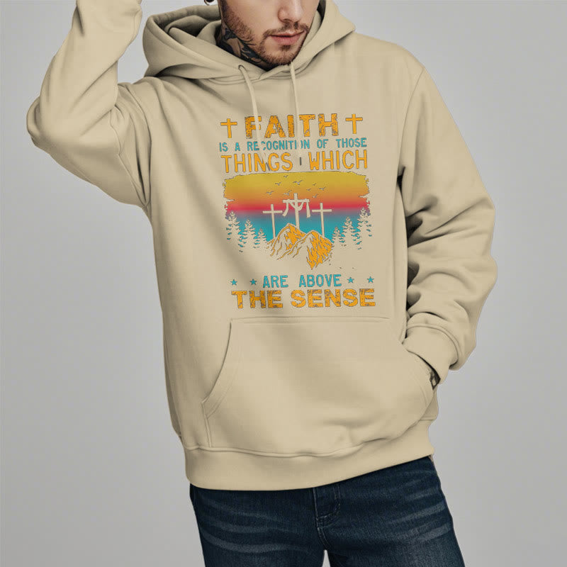 Christiandiscipleshop Colored Style Faith Is A Recognition Fleece Lined Polyester Hoodie
