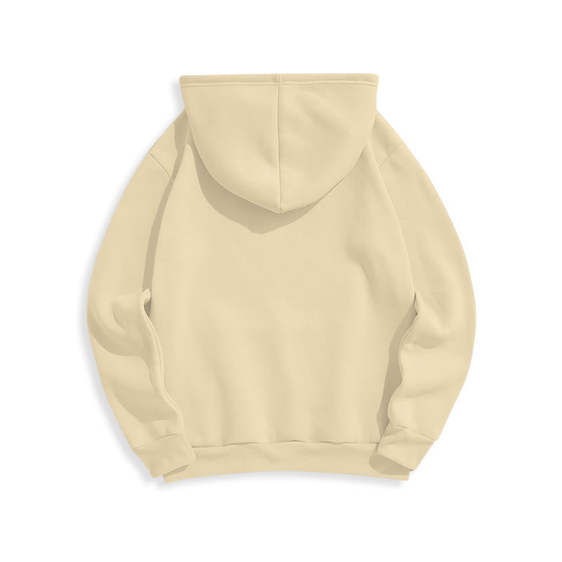 Christiandiscipleshop Klassischer Hoodie mit floralem St.-Benedikt-Emblem, gefüttert mit Fleece, aus Polyester