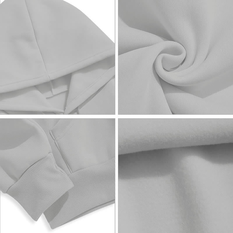 Christiandiscipleshop Klassischer Hoodie mit floralem St.-Benedikt-Emblem, gefüttert mit Fleece, aus Polyester