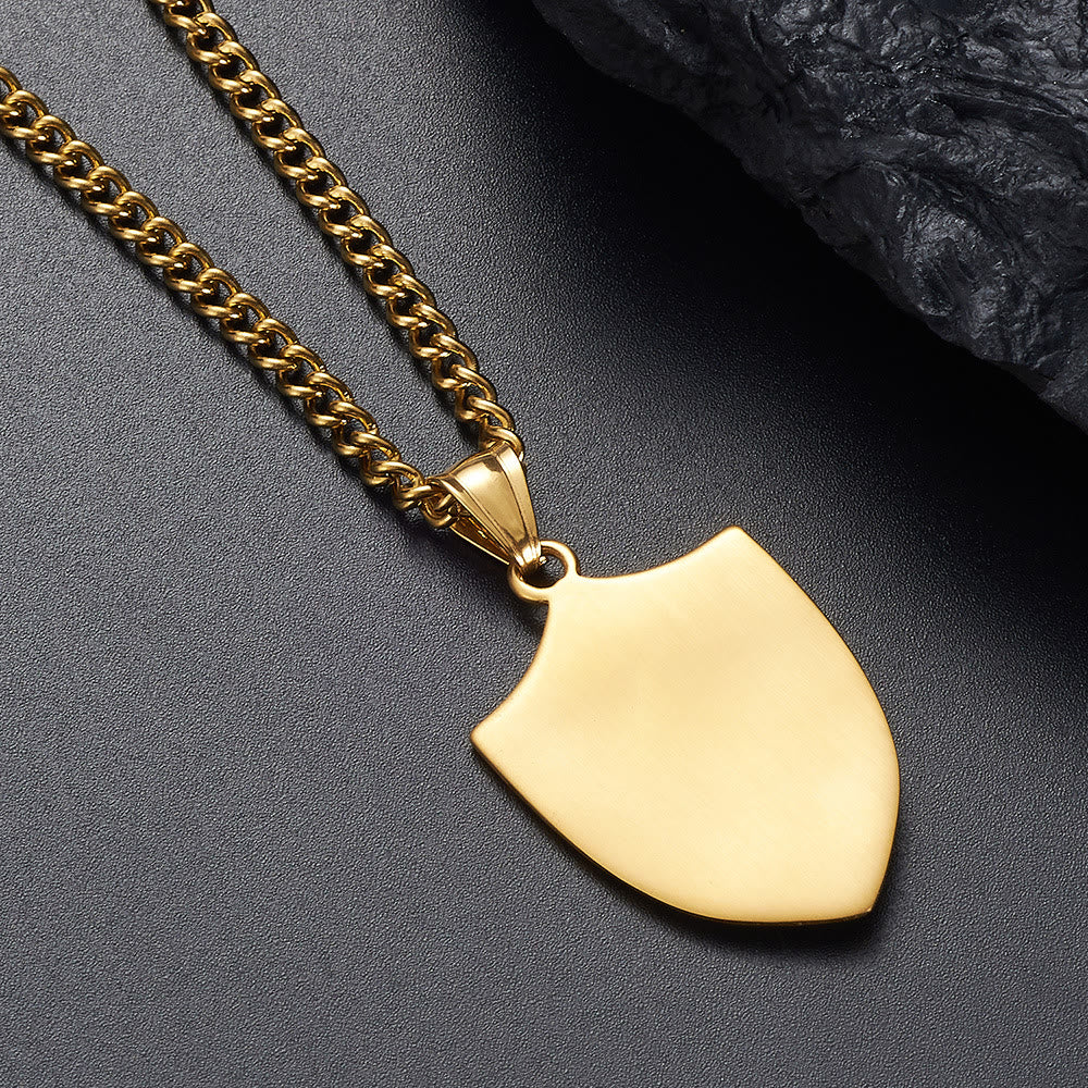 christiandiscipleshop Modern Style Michael The Archangel Shield Devine Guardian Pendant Necklace