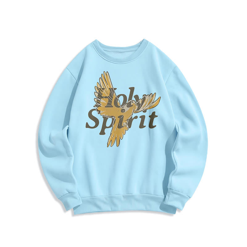 Christiandiscipleshop Classic Style Holy Spirit Flying Dove Fleece Lined Polyester Sweatshirt