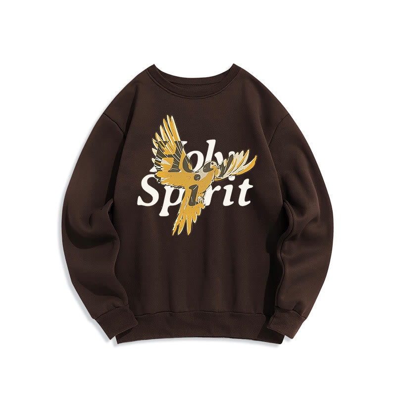 Christiandiscipleshop Classic Style Holy Spirit Flying Dove Fleece Lined Polyester Sweatshirt