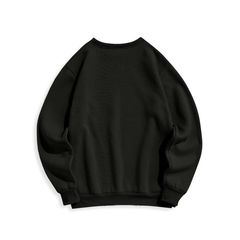 christiandiscipleshop Modern Style Faith Cross and Daisies Fleece Lined Polyester Sweatshirt