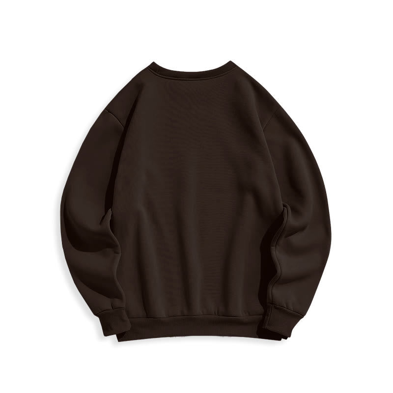 christiandiscipleshop Modern Style Faith Cross and Daisies Fleece Lined Polyester Sweatshirt