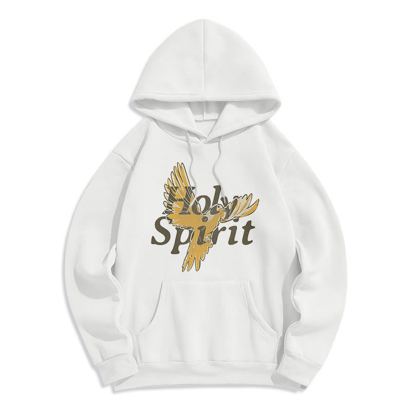 Christiandiscipleshop Classic Style Holy Spirit Flying Dove Fleece Lined Polyester Hoodie