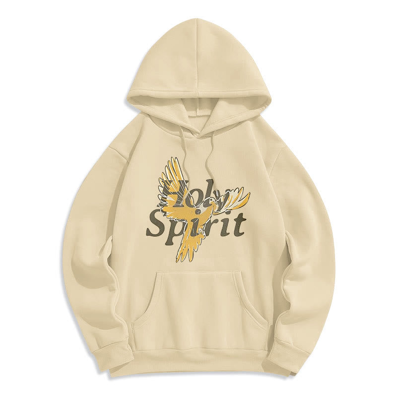 Christiandiscipleshop Classic Style Holy Spirit Flying Dove Fleece Lined Polyester Hoodie