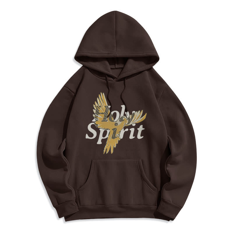 Christiandiscipleshop Classic Style Holy Spirit Flying Dove Fleece Lined Polyester Hoodie