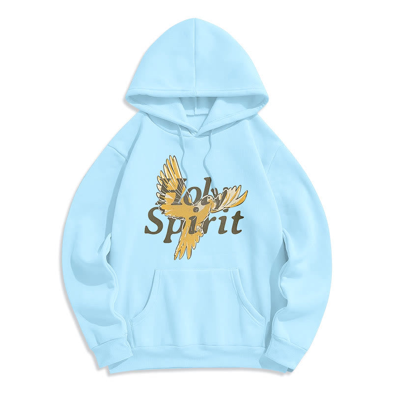 Christiandiscipleshop Classic Style Holy Spirit Flying Dove Fleece Lined Polyester Hoodie