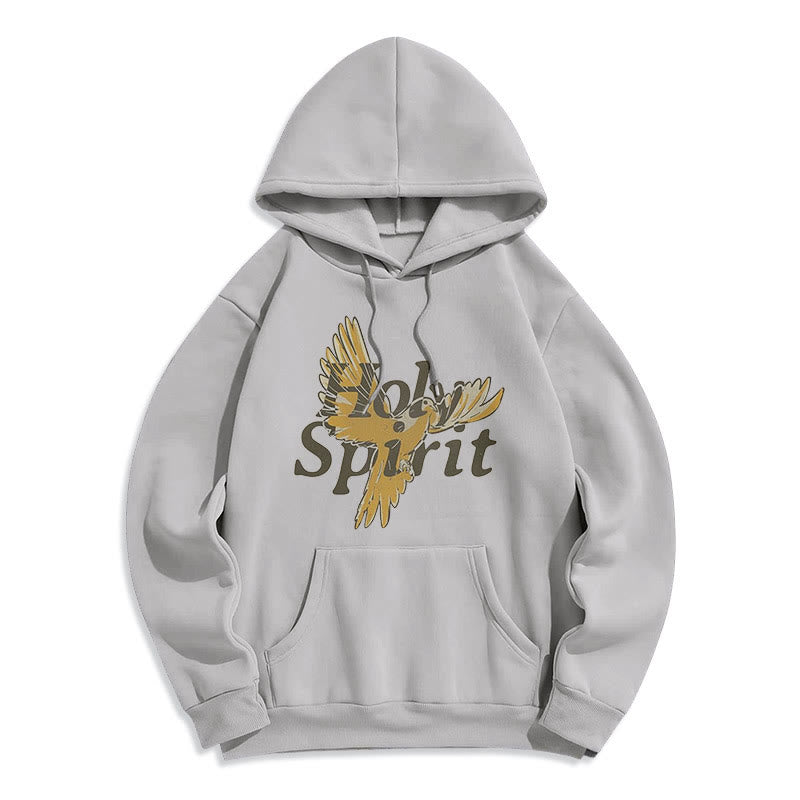 Christiandiscipleshop Classic Style Holy Spirit Flying Dove Fleece Lined Polyester Hoodie